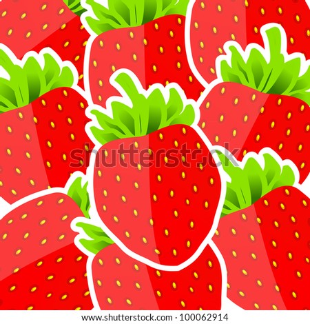 Background from strawberries
