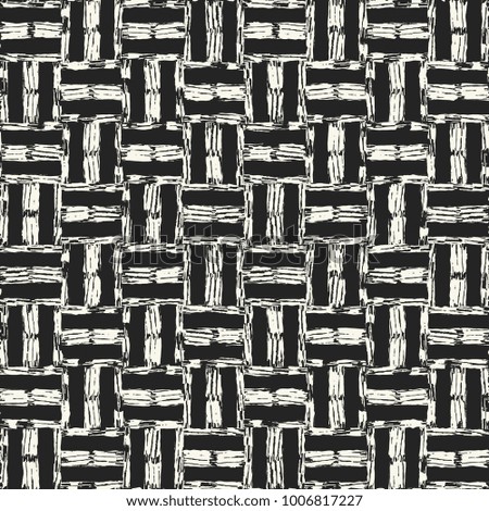 Monochrome Irregular Textured Tile Check Pattern