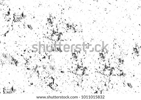 Black and white texture in art style. Fantastic monochrome background. Pattern from the chaos of dots, spots, lines, cracks. Grunge dark surreal
