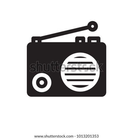 radio icon glyph 