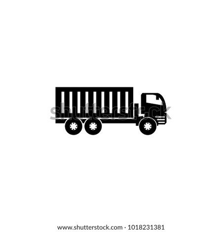 lorry with a trailer icon. Elements of transport icon. Premium quality graphic design icon. Signs and symbols collection icon for websites, web design, mobile app on white background