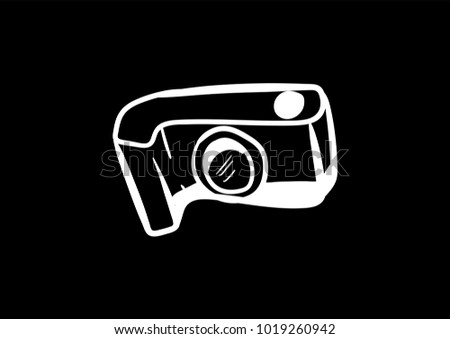 camera doodle icon