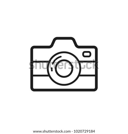 camera icon in trendy flat style 