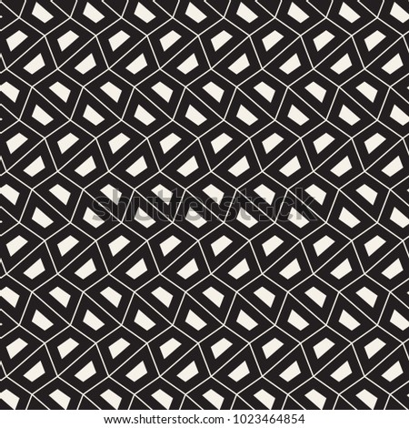 Vector seamless lattice pattern. Modern stylish texture with monochrome trellis. Repeating geometric grid. Simple graphic design background.
