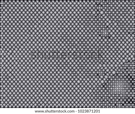 Grayscale background with bubbles. Abstract geometric pattern. Vector clip art.