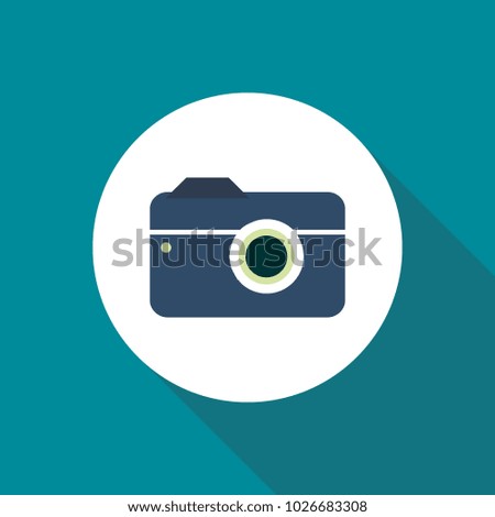 Vector flat camera icon