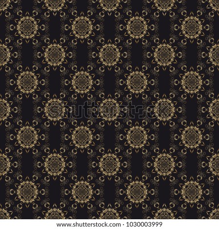 Seamless clean minimal floral wallpaper pattern. Seamless floral ornament on background. Seamless pattern for your design. Textile pattern. Wallpaper pattern