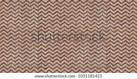 Brown white triangle shape wave textile seamless pattern texture background. Repetitive triangle textile pattern wavy texture. Zigzag background 
