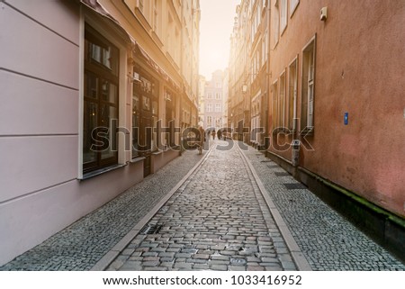 Old and beautiful streets of Gdansk