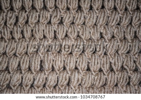 Brown knitted texture
