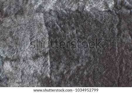 gray tanned sheepskin background
