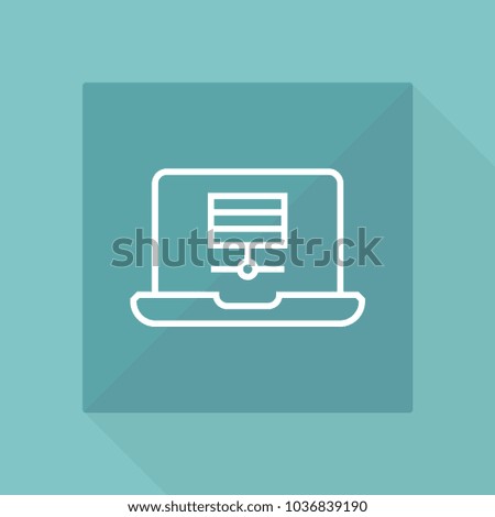Codding concept on laptop icon