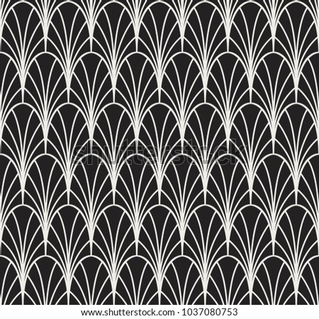 Vector Seamless pattern. Stylish abstract art deco texture.
