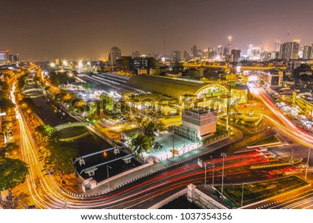 Bangkok Railway Station or Hua Lamphong Station is the main railway station in Thailand.