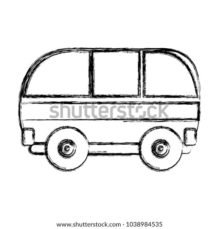 hippie bus  vector illustration
