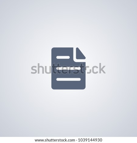 File icon, Page icon, vector best flat icon on white background , EPS 10
