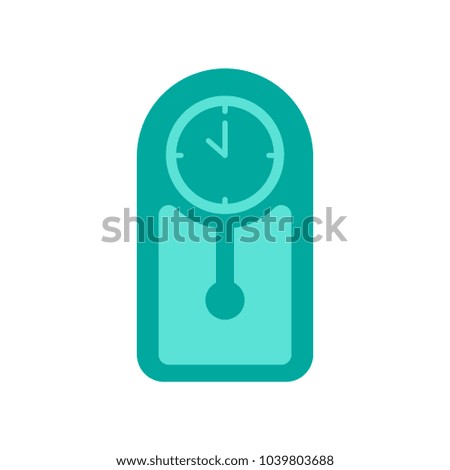 Pendulum Clock Icon Vector
