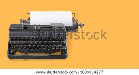 Vintage typewriter header
