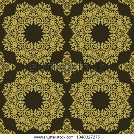 Seamless floral pattern. Oriental ornament. Element for design. Can be used for wallpaper, background, surface textures.