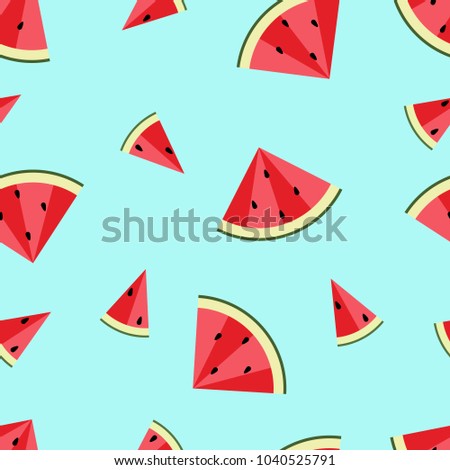 Watermelon pattern. Vector eps 10
