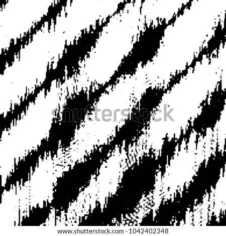 Black and white grunge stripe line background. Abstract halftone illustration background. Grunge grid background pattern

