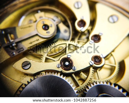 antique watch islated on a white background