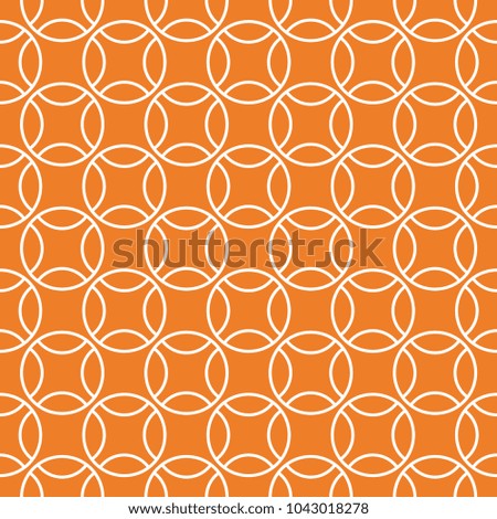 Orange geometric ornament. Seamless pattern for web, textile and wallpapers
