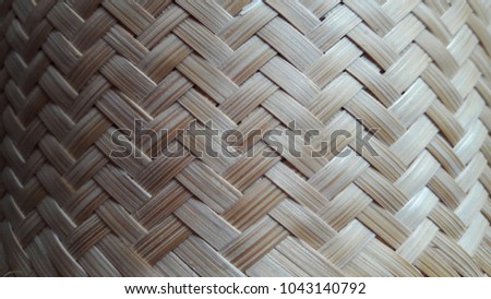 bamboo basket texture for background