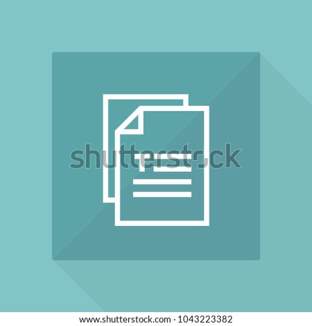 Document vector line icon