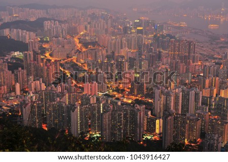 Skyscraper of Hong Kong Landscape