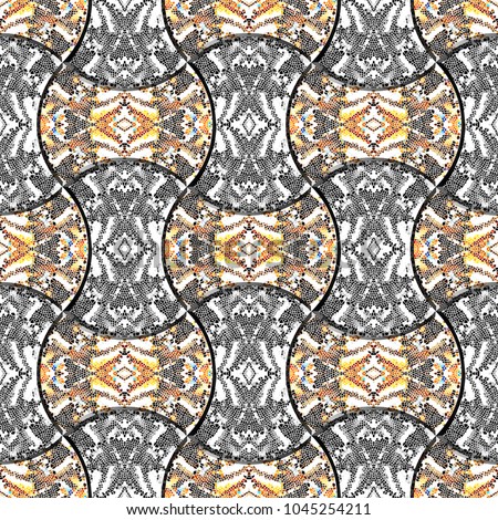 Melting colorful symmetrical pattern for textile, ceramic tiles, wallpapers and design