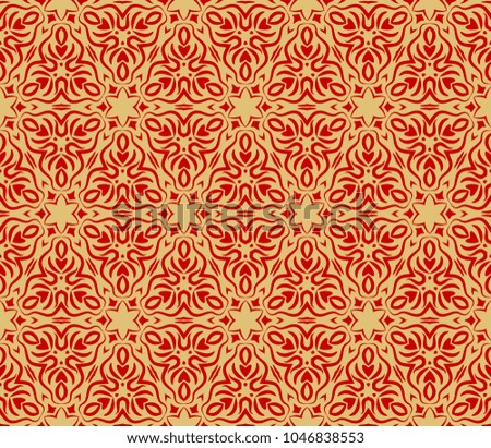 modern pattern with geometric art deco ornament. vector illustration. oriental design.