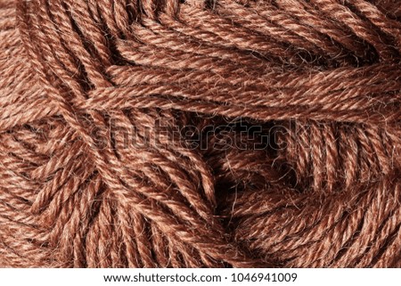 Colorful yarn wool closeup. Knitting supplies, knitting yarn for handmade winter clothes.