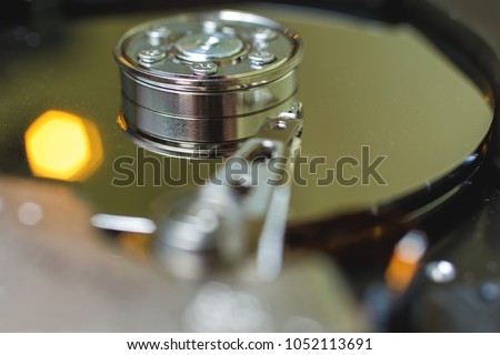 heart of the computer, hard drive and handkerchief with heart