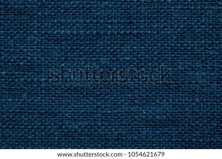 surface of navy colored sack.