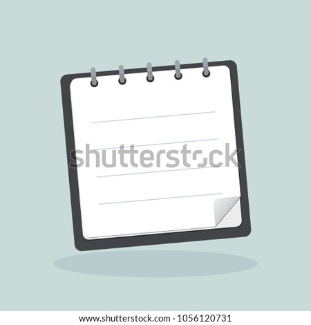 Illustration of blank business notepad concept background