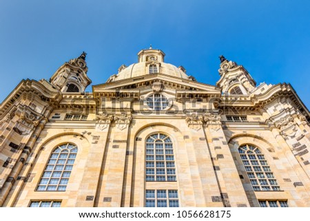 Historic Church of our Lady in the old town of Dresden, Germany