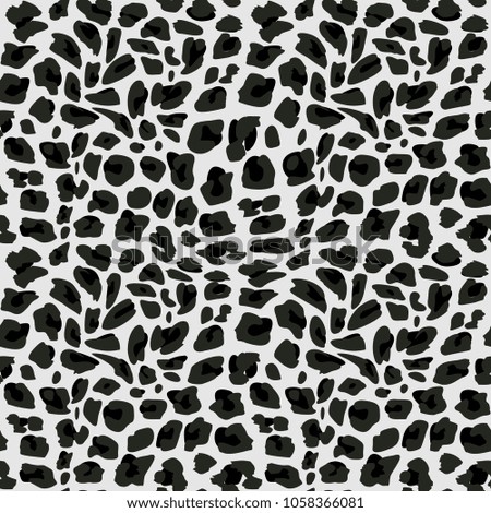 Seamless pattern snow leopard jaguar white leopard.