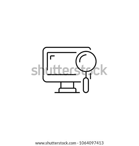 Monitor computer Search vector tool