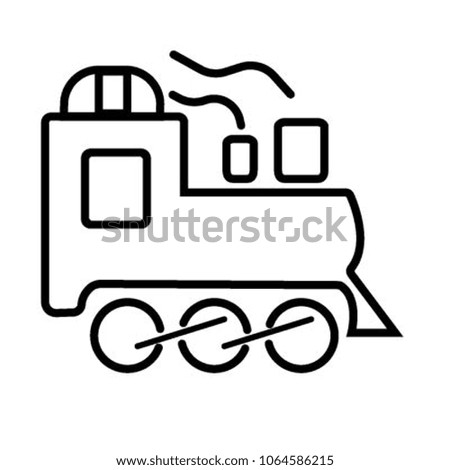 locomotive icon vector