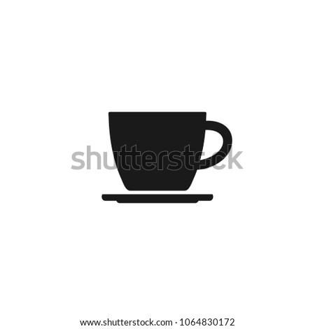 Coffee cup icon. Coffee icon isolated on white background