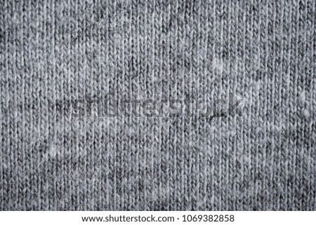 close gray fabric texture and background with space.