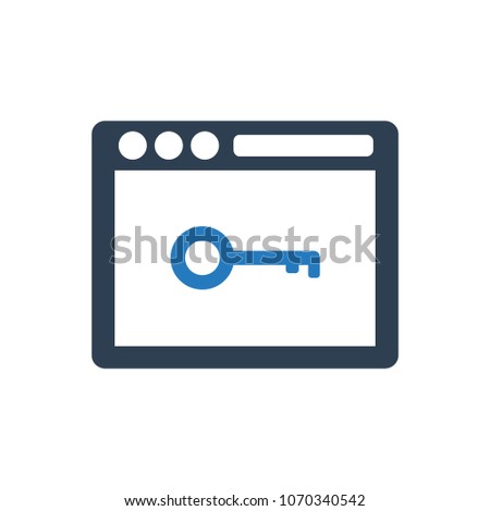 Web Key Icon