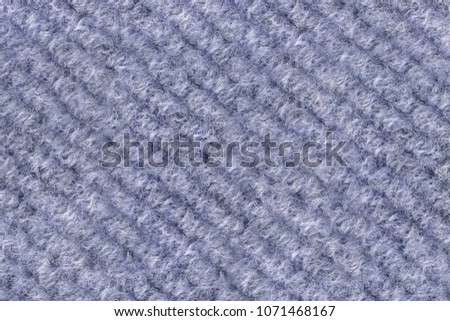 Blue boiled wool or wool felt texture