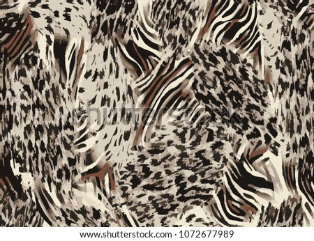 leopard abstract effect print