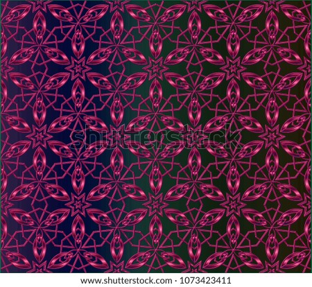 Wallpaper in the style of Baroque. Gold and colored texture. Floral ornament. Retro  elegant  flourishes ornamental frame design and pattern background.