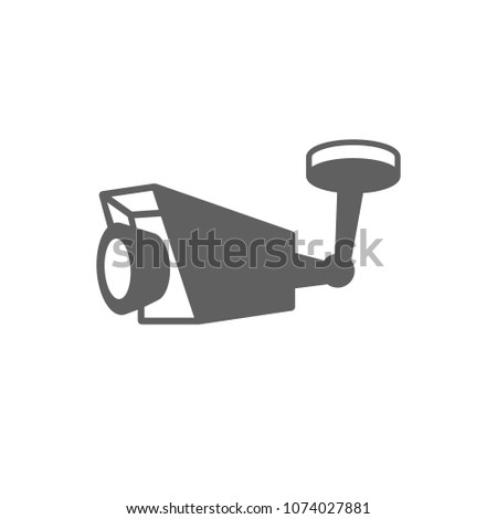 CCTV camera icon in trendy flat style isolated on white background. Symbol for your web site design, logo, app, UI. Vector illustration, EPS