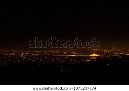 Night panorama of Budapest