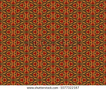 Seamless pattern decorative symmetries, ornament pattern vector illustration
