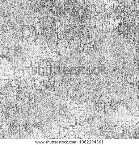 Grunge black and white. Abstract monochrome pattern. Dirty background of stains, cracks, scuffs, dust, chips